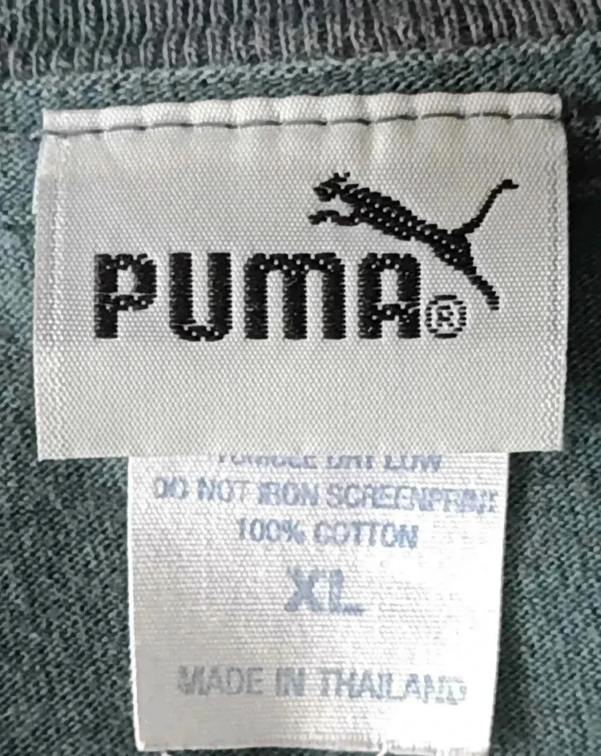 Camiseta Puma verde com Logo branco Tamanho XL – photo 9